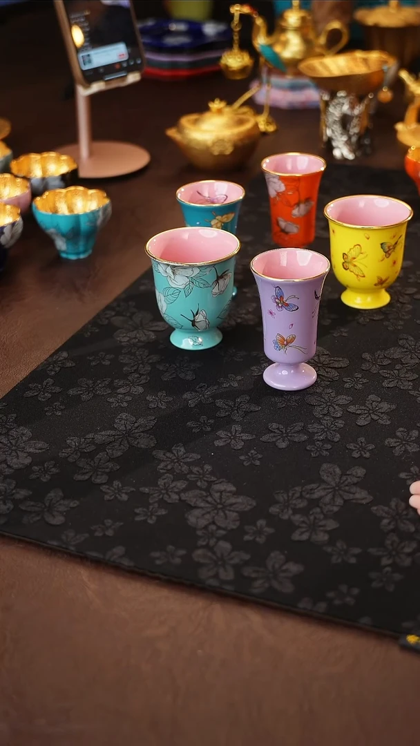 茶杯紫砂【宜景窑系列】烟幕紫闻香杯