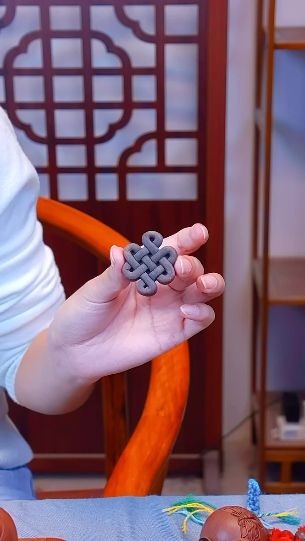 黑花宜中国结（福利，瑕）