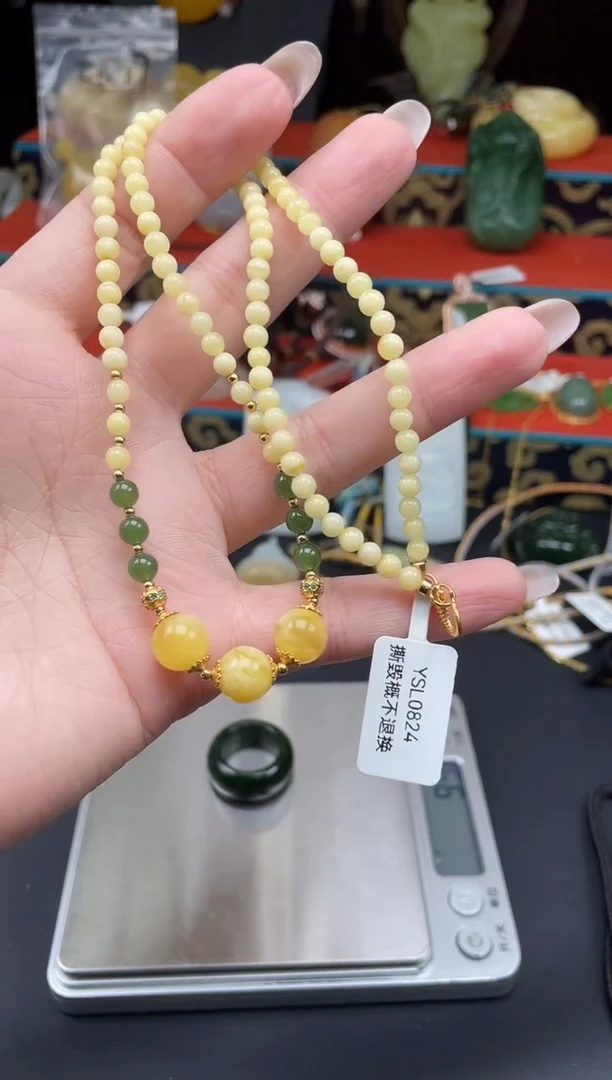 蜜蜡颈饰未镶嵌项链KH10