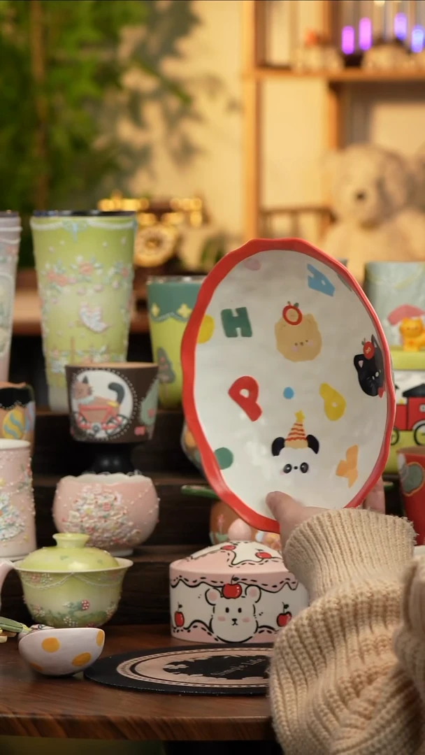 瓷片瓷A074景德镇原创手工陶瓷