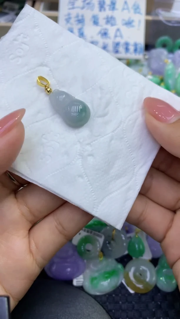 颈饰未镶嵌翡翠天然缅甸A货翡翠