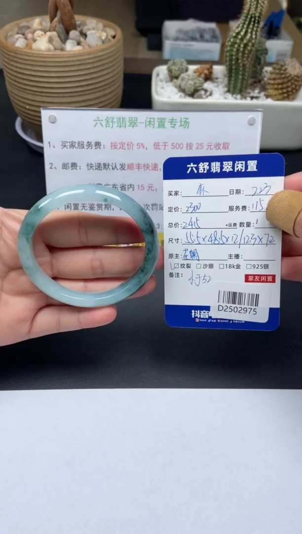 【闪购商品】翡翠手镯未镶嵌D2502975