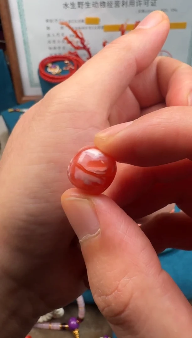 颈饰未镶嵌南红玛瑙南红老型珠13mm