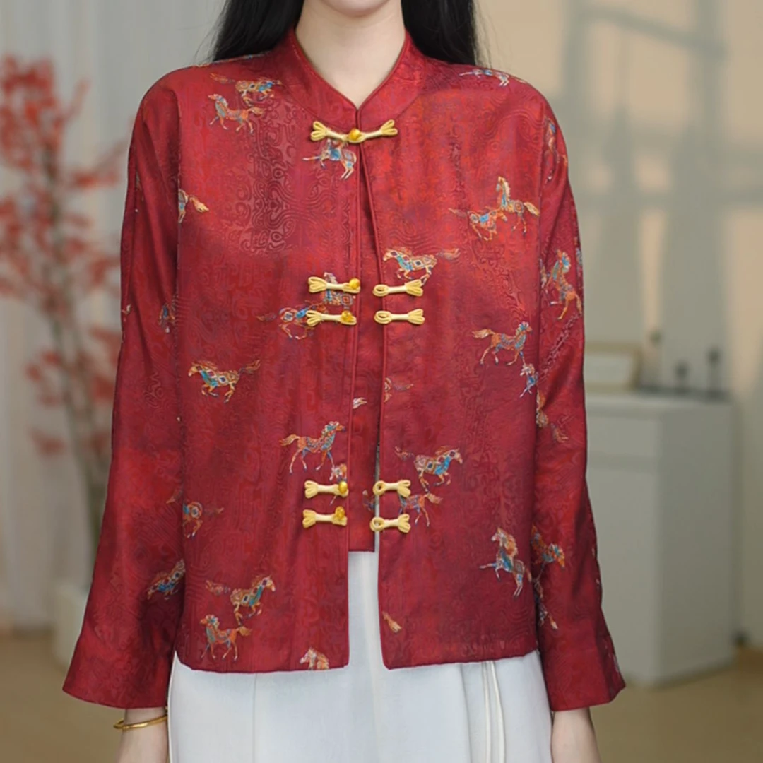 【3805-鸿锦图】改良版新中式小香风国风复古外套-园园