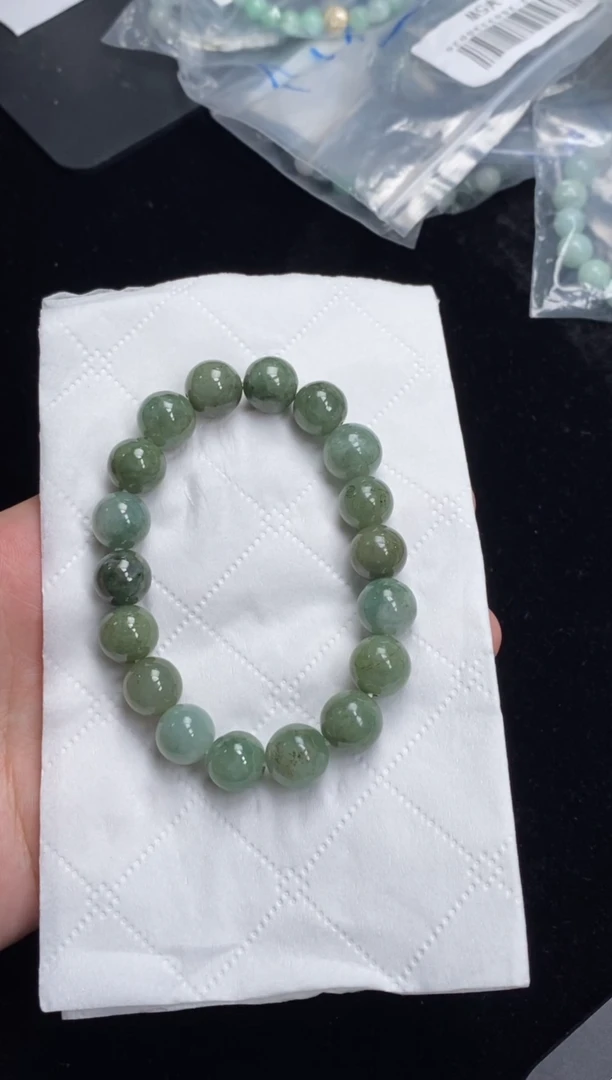 未镶嵌手串翡翠27号链接天然缅甸A货翡翠一物一证