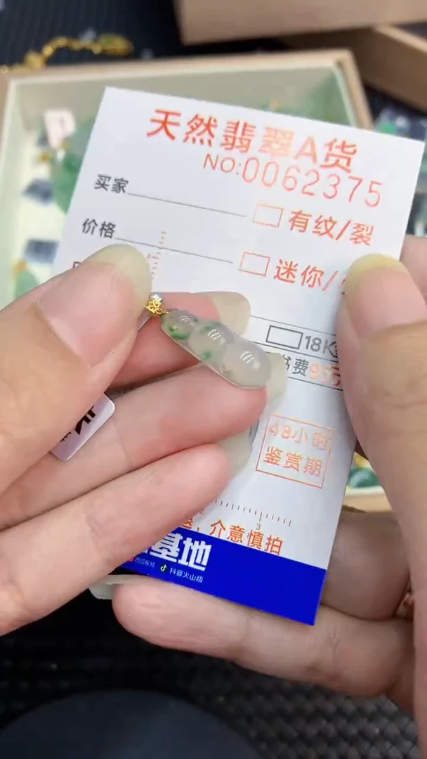 【闪购商品】翡翠颈饰18K金镶嵌000000008