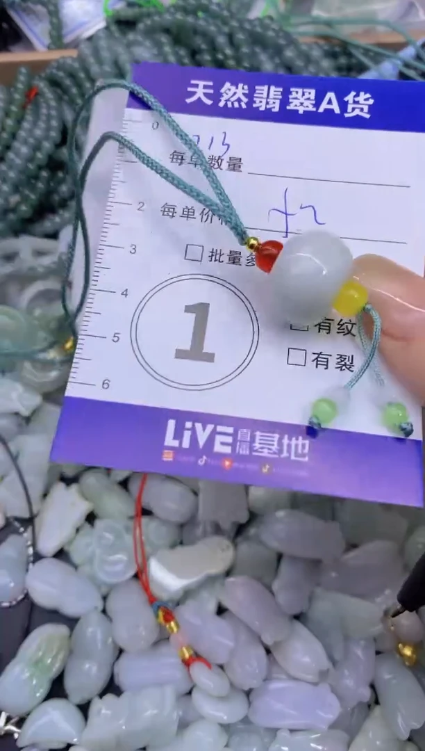 颈饰未镶嵌翡翠天然翡翠A货批量多样性发一件