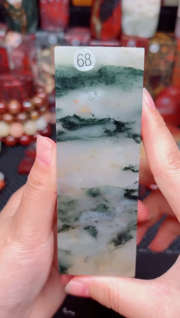 玉桂林鸡血玉素章手把摆件68