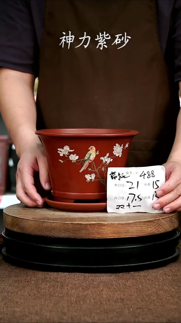 紫砂花盆花卉园艺488+Z