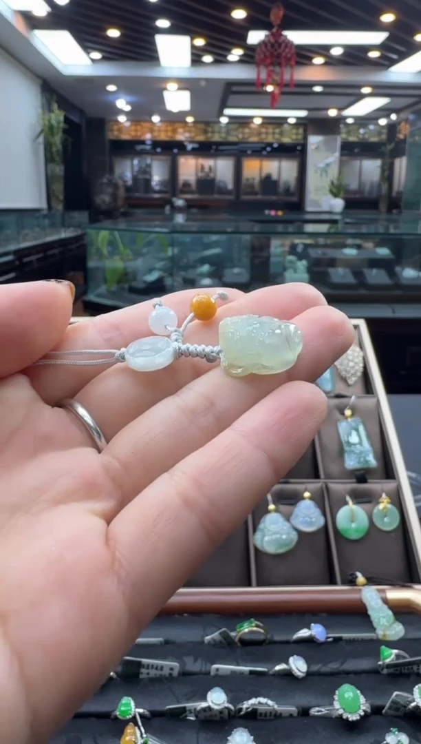 未镶嵌把件翡翠手机链