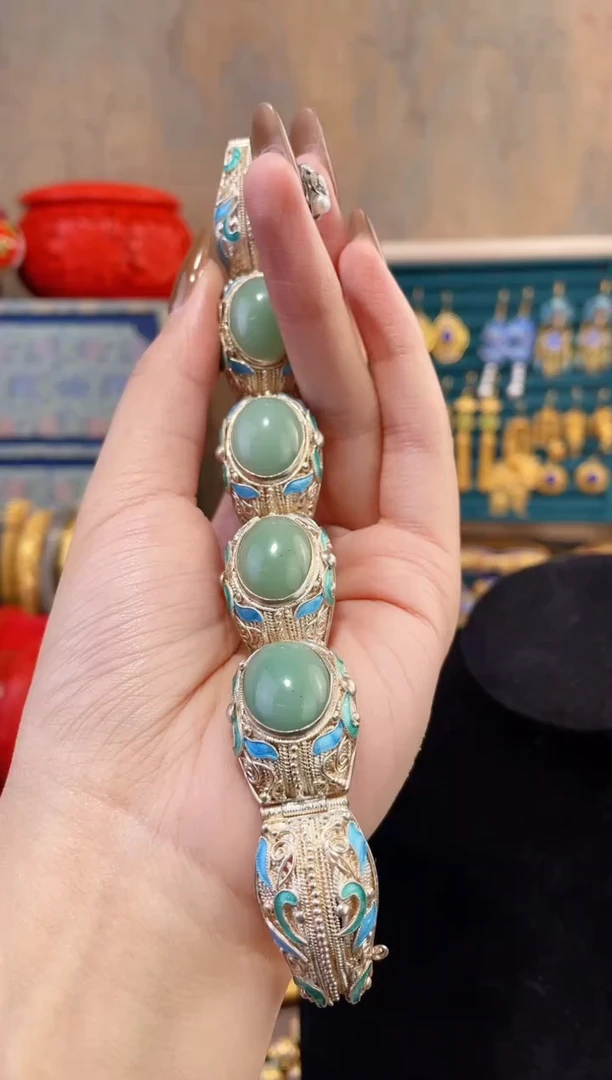 【闪购商品】非遗花丝镶嵌镯子