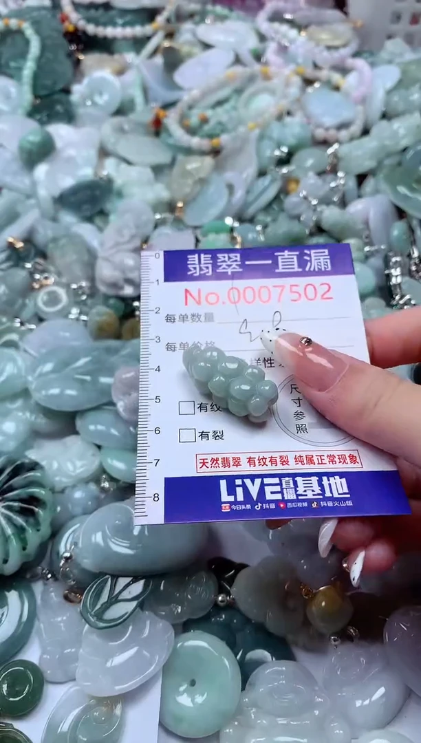 翡翠未镶嵌吊坠(不含链)7502