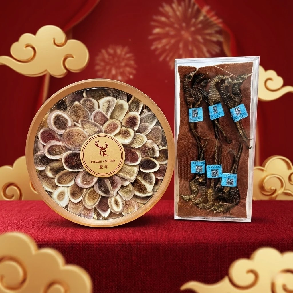 鹿茸礼盒大片不染色泡酒煲汤送长辈营养品滋补品礼盒鹿茸送礼