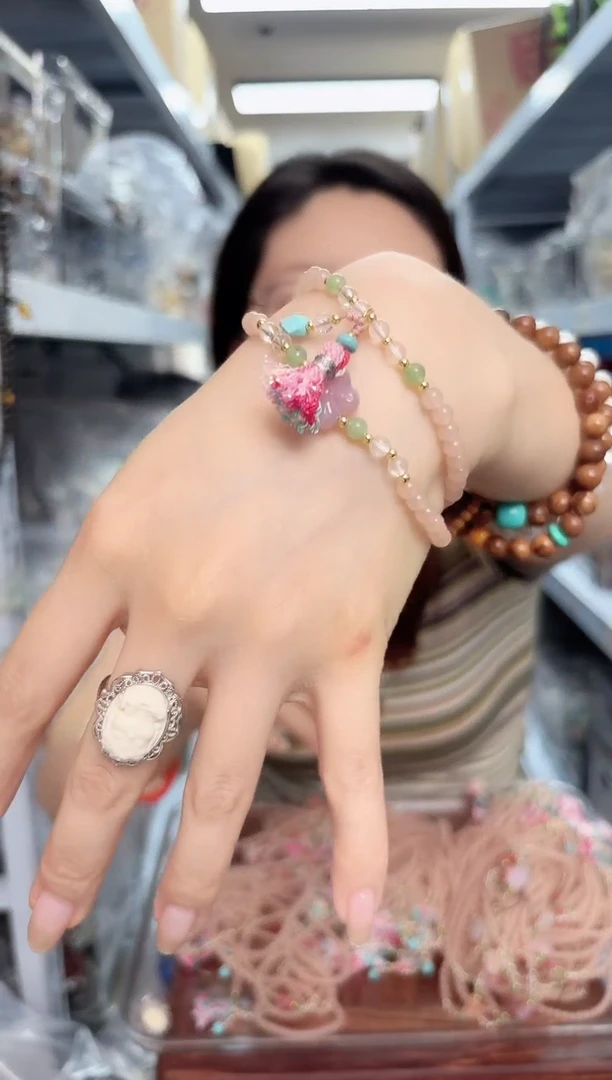 石英石非金属藕粉双圈