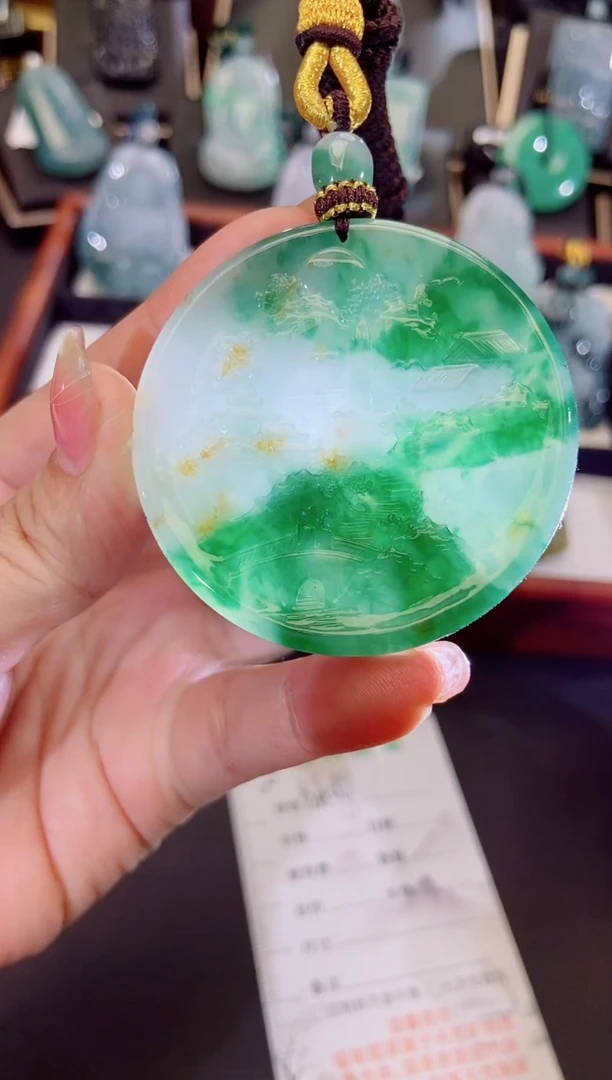 颈饰未镶嵌翡翠缅甸天然翡翠