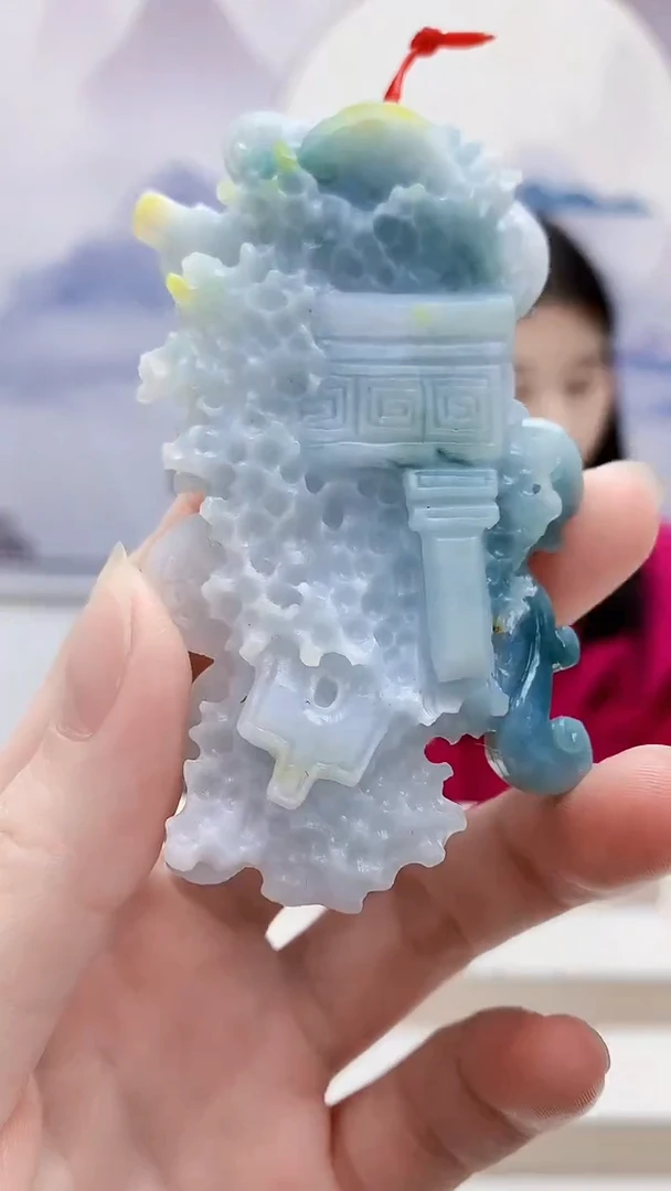 未镶嵌定制翡翠4812ry-毛货挂件