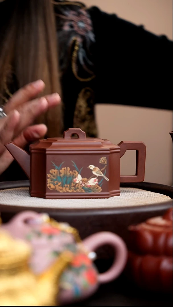 茶壶紫砂底槽清沐宇八方