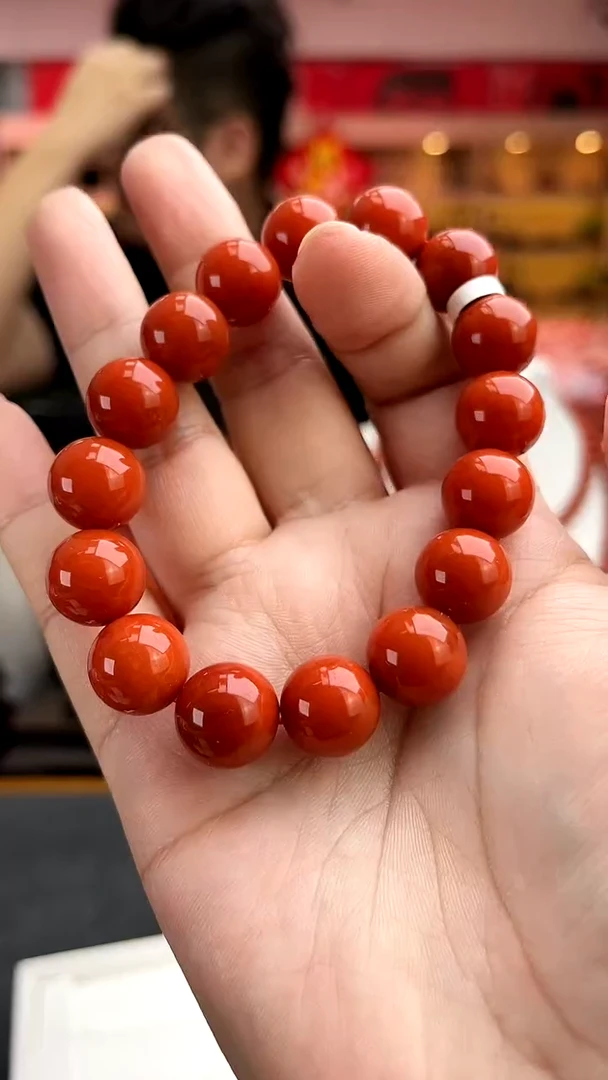 南红玛瑙高品卡13瓦西单圈-多样性发一件未镶嵌一件6