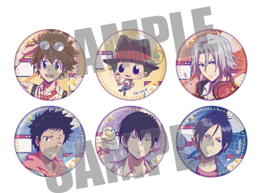 【家庭教师】复古流行时尚色彩徽章吧唧亚克力透卡 日谷盲盒代拆