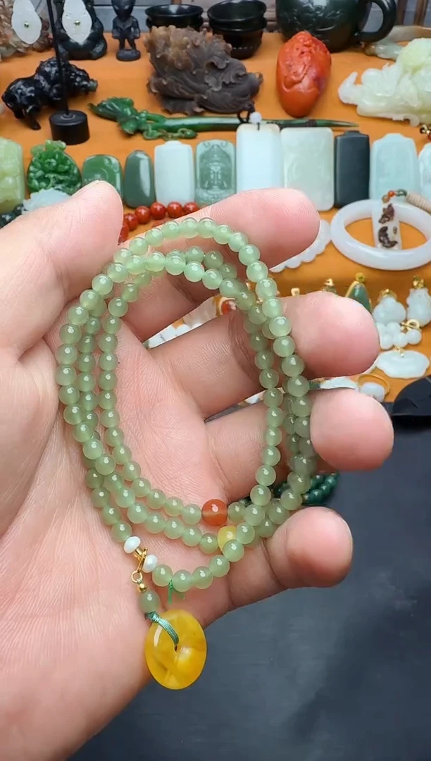 手串未镶嵌和田玉多圈手串01