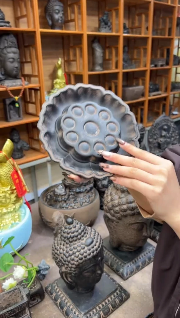 陶土【火山泥】莲蓬壶承