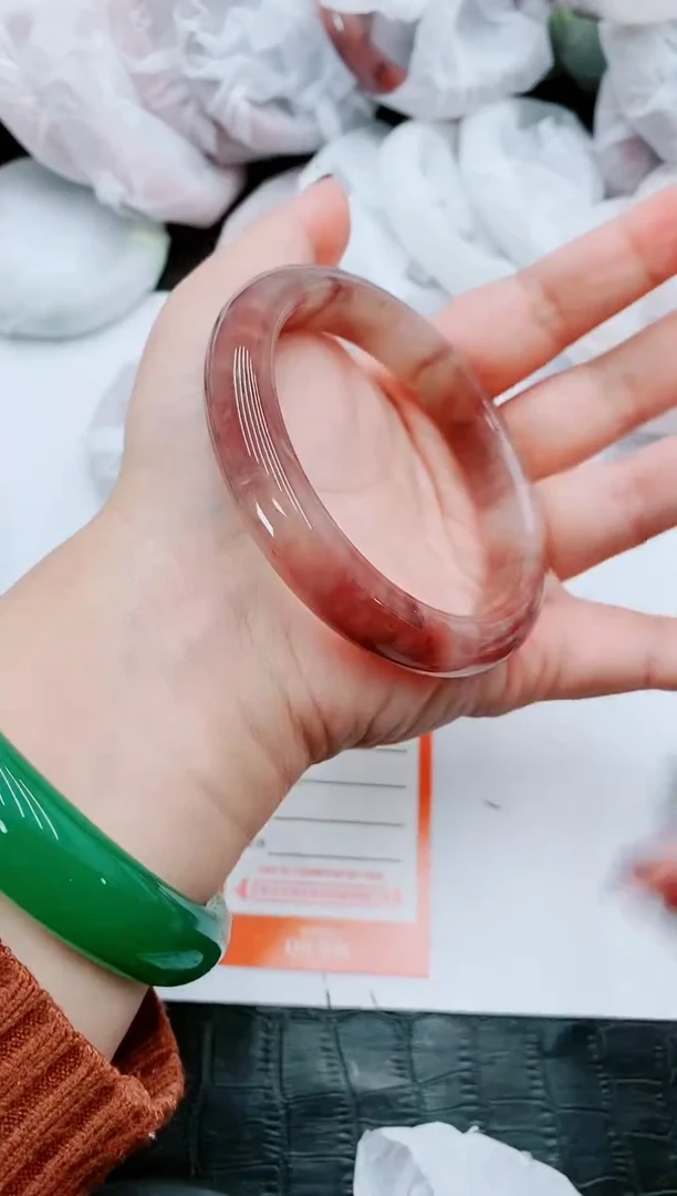 【闪购商品】石英质玉手镯未镶嵌S223-60-61