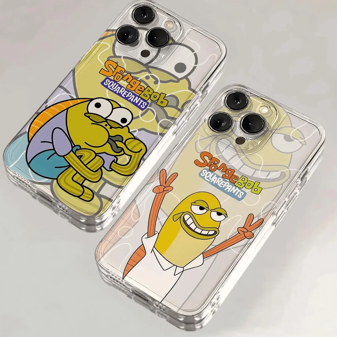 比奇堡居民适用iPhone13手机壳华为荣耀透明VIVO创意OPPO小米15软