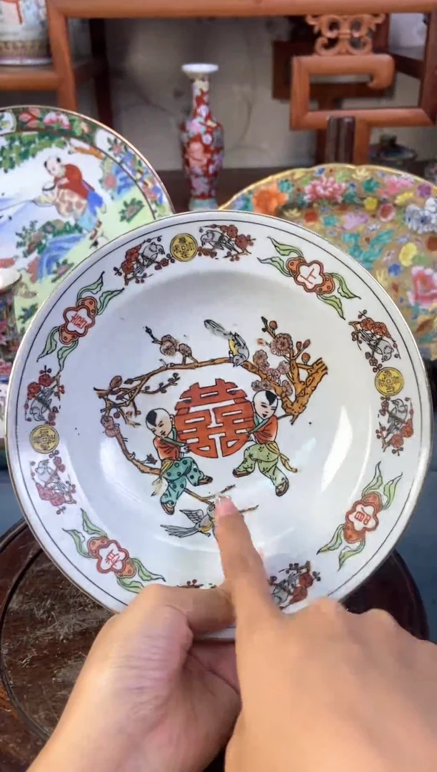 瓷片微瑕慎拍景德镇窑老厂瓷器单件