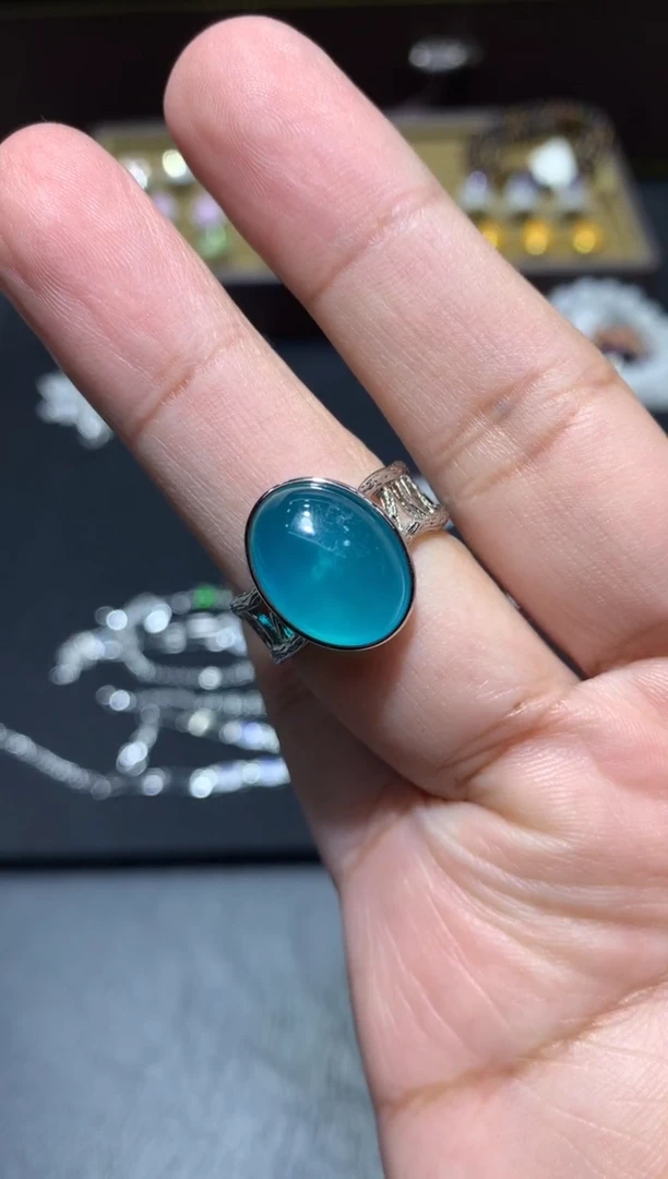 未镶嵌戒指天河石G40