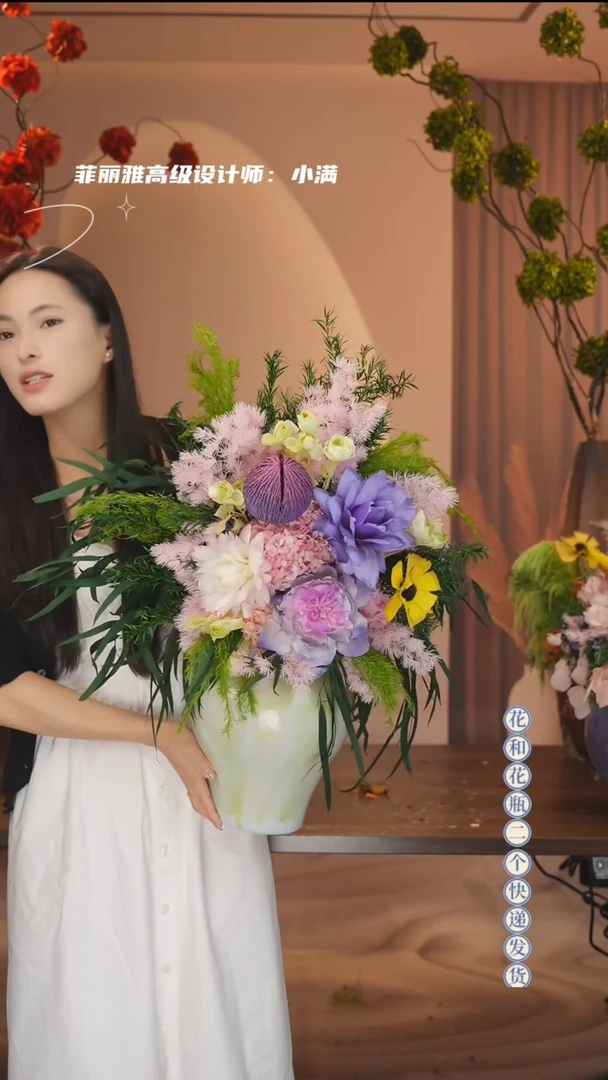 琉璃手工艺品：图片款单花束