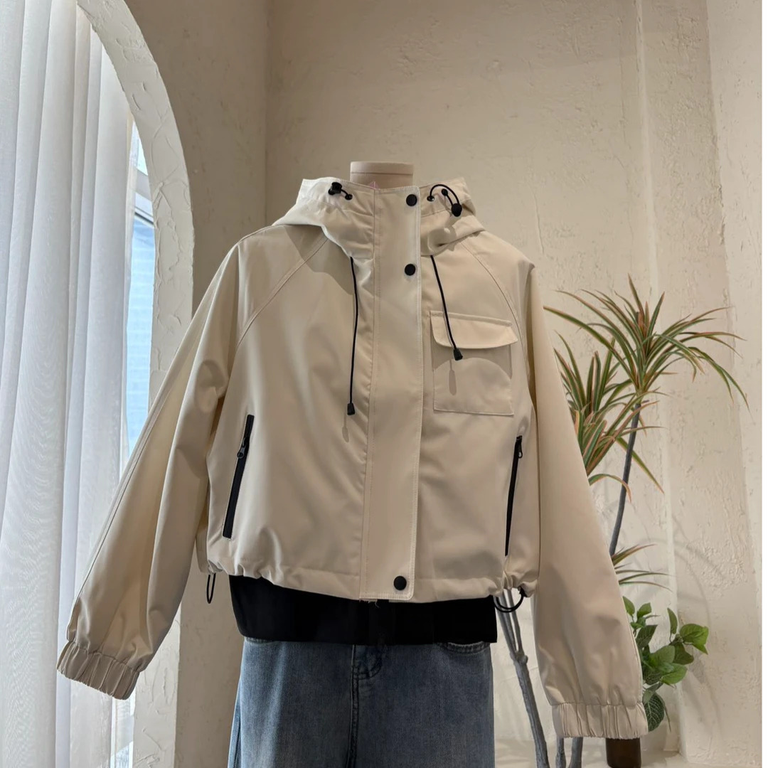 【雪儿专属】新疆包邮-9806#女款时尚休闲百搭冲锋衣