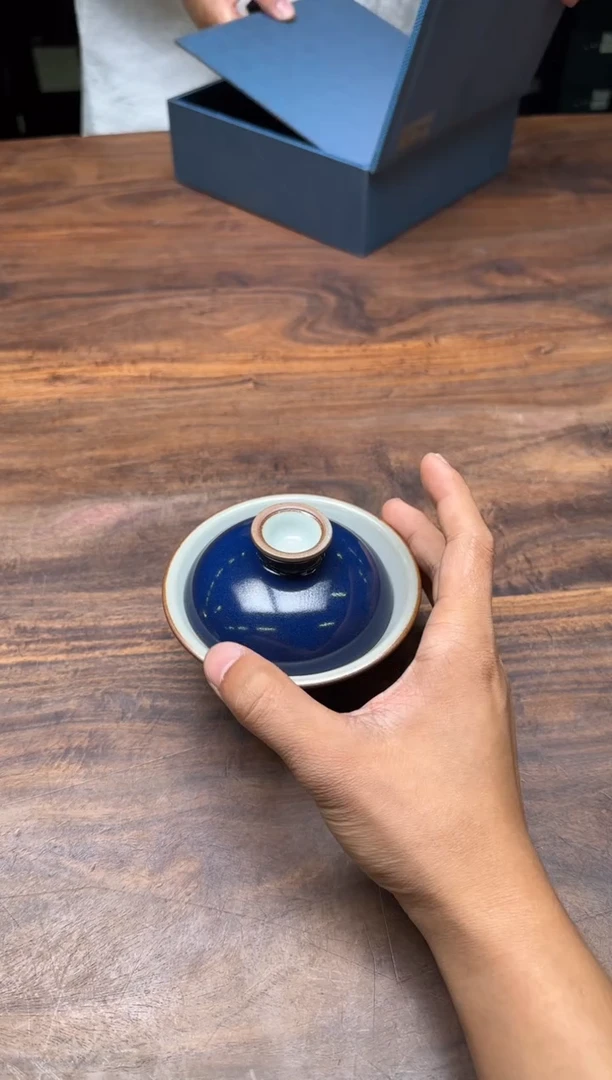 用****8刘钦莹 佛青 大盖碗