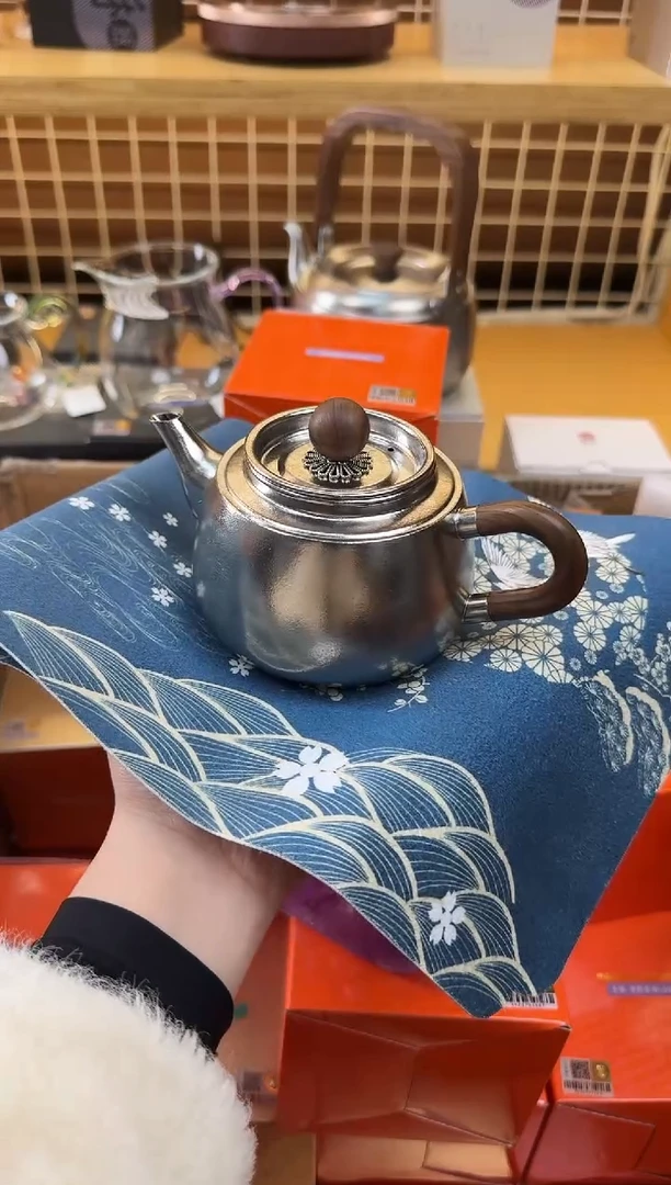 @@器钛纯钛茗和泡茶壶+日式茶席