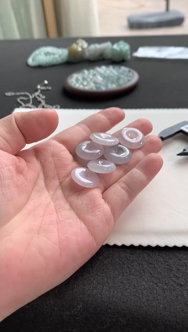 未镶嵌挂件翡翠平安扣F1575多样性发一