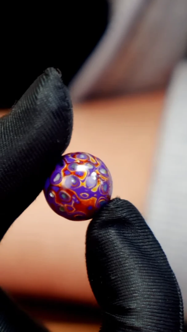 疯子大漆紫金螺钿15mm