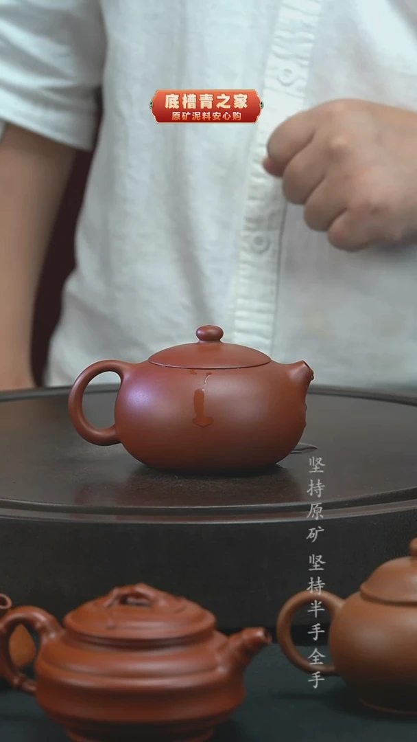 茶壶紫砂全手工红皮龙西施200cc