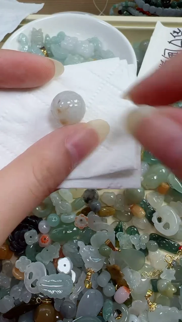 翡翠裸石313号链接，A货翡翠