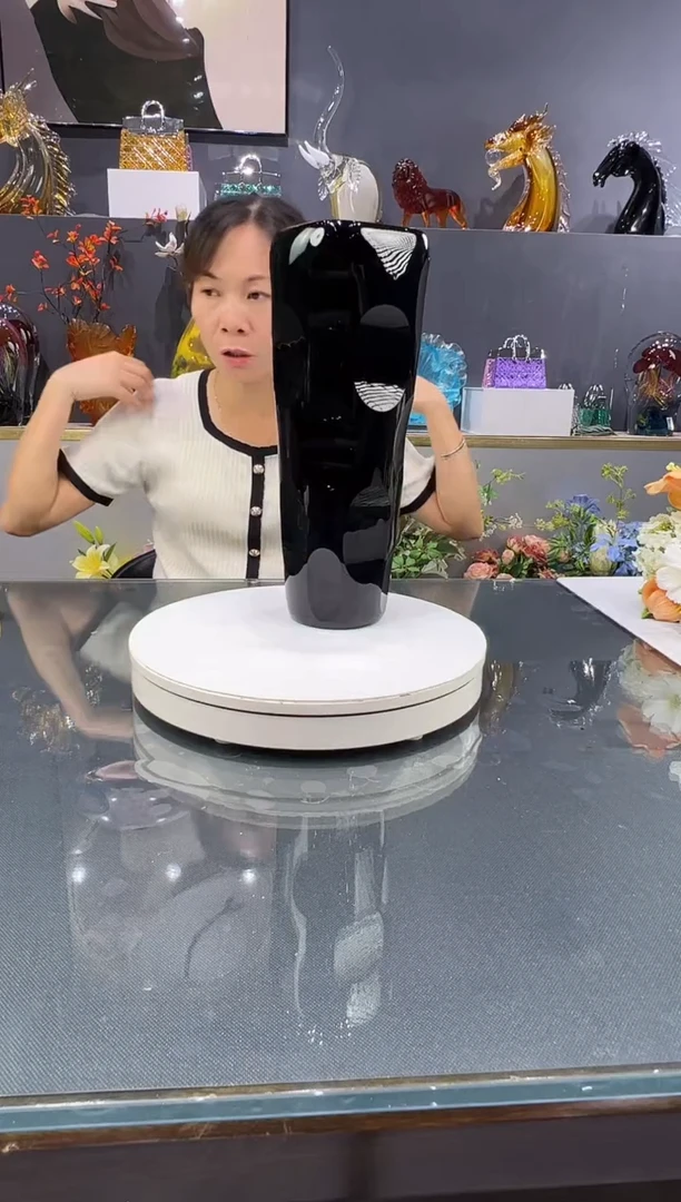 琉璃水晶琉璃花瓶1个   孤品