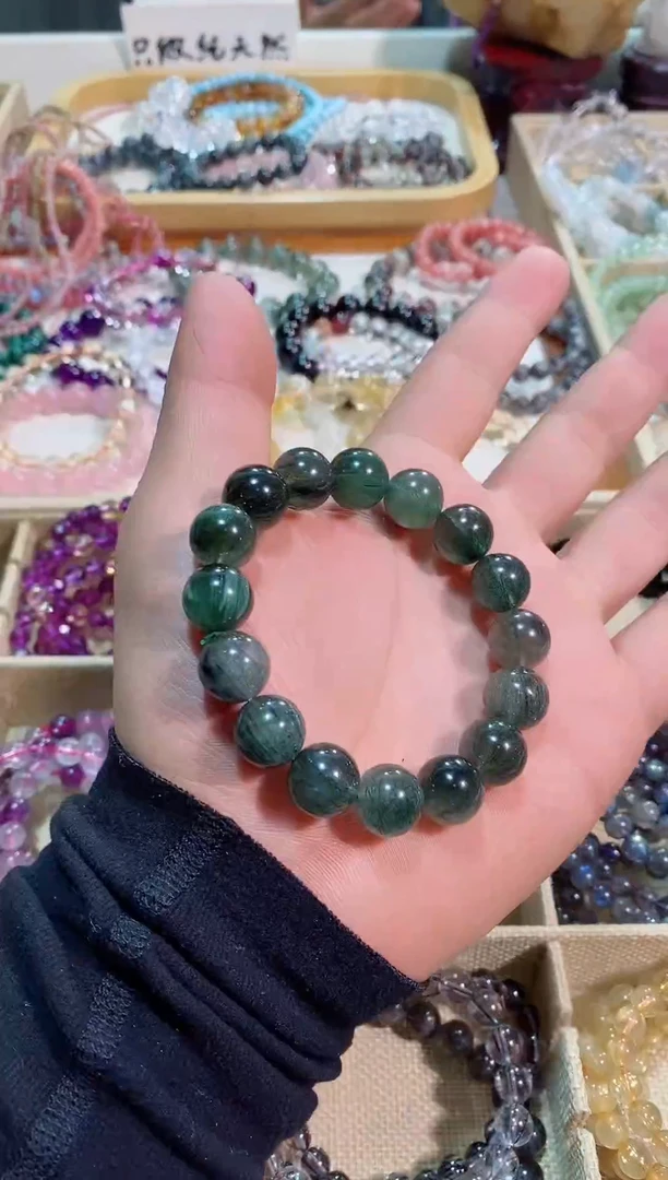 【闪购商品】水晶手链未镶嵌绿发晶12m+ (多样性发其一）