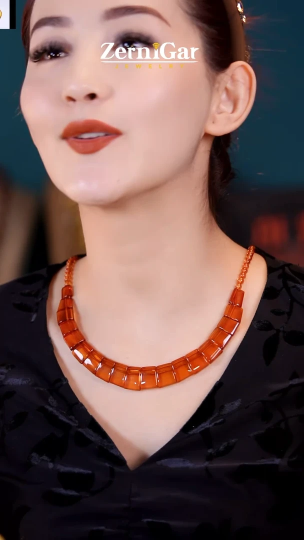 【闪购商品】琥珀颈饰未镶嵌天然琥珀项链