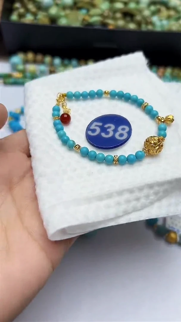 玛瑙/玉髓手串银S925镶嵌538