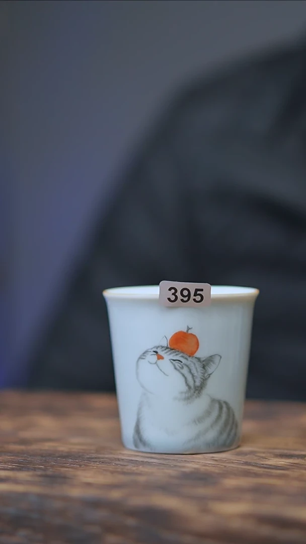 【闪购商品】395景德镇手绘小猫咪杯