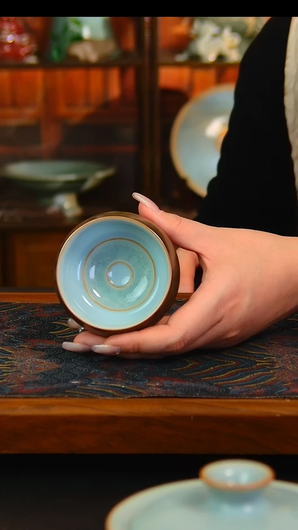 瓷片四色冰心杯，，，，