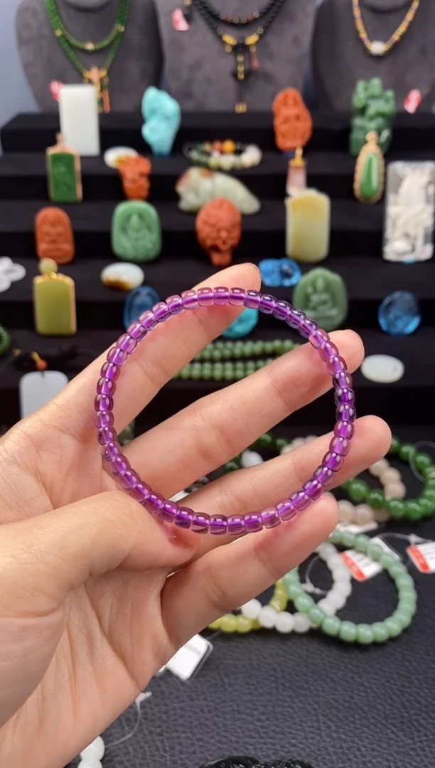 【闪购商品】紫晶-未镶嵌极限弧手串