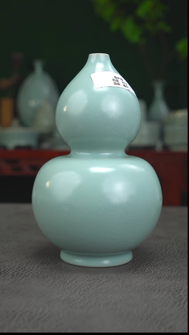 仿古天青精品葫芦瓶~帆