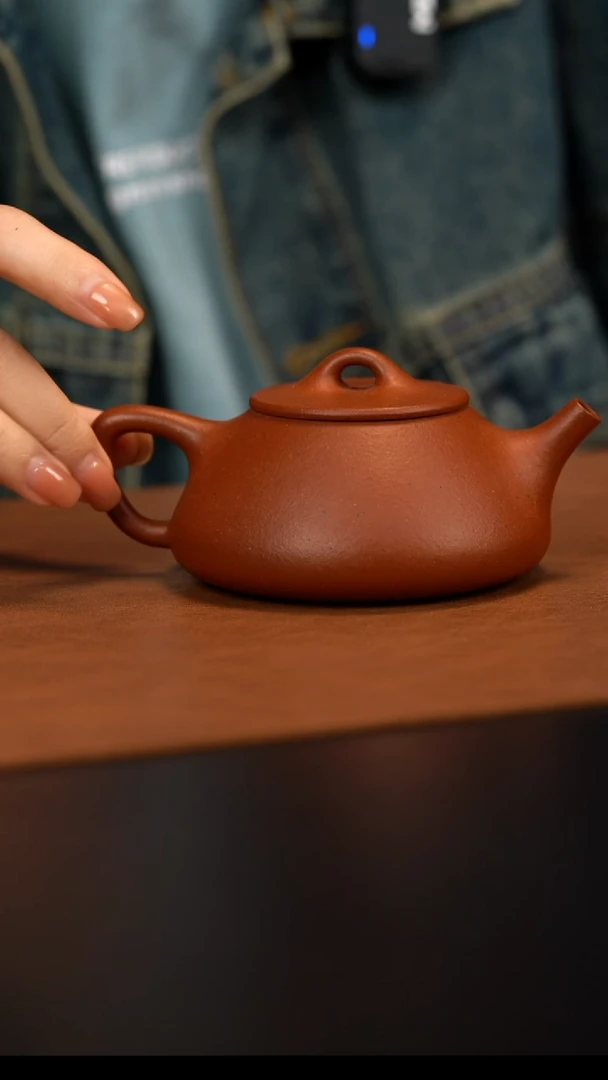 原矿紫砂茶壶  红泥  200cc