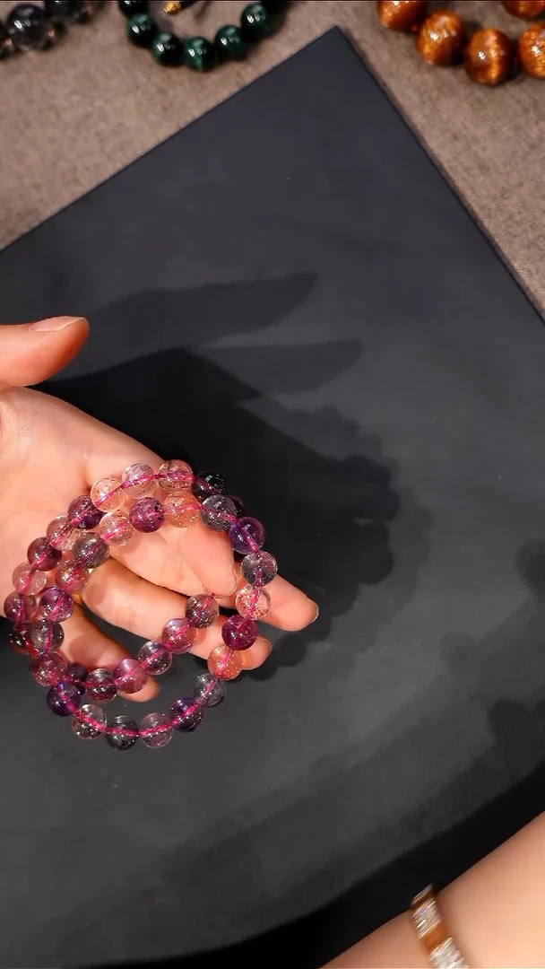 水晶手链未镶嵌超七手链9mm+