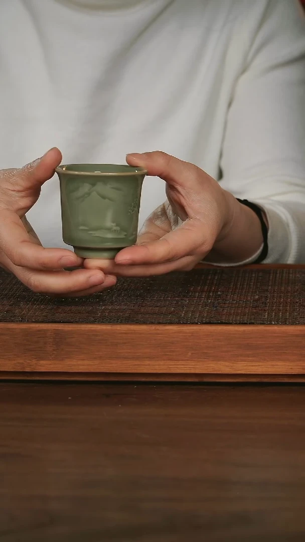 【闪购商品】紫砂茶杯 青瓷茶杯 主人杯 品茗杯