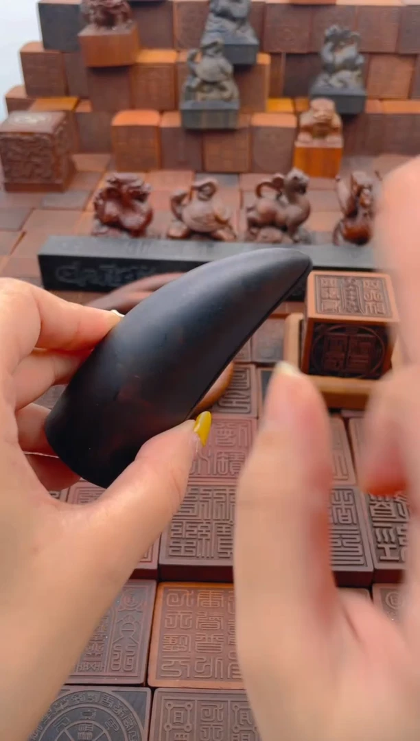 枣木尖头玉化大圣杯+说明书