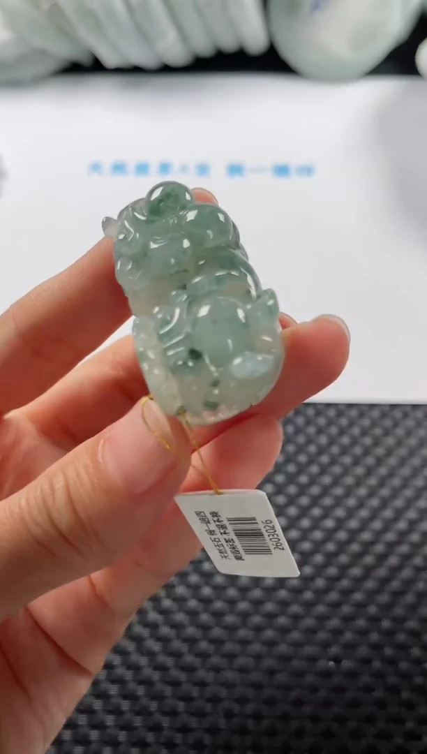 颈饰未镶嵌翡翠基地发货H 6876 貔貅